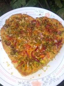 Instant Oats and Sooji Focaccia Bread Recipe